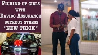 PICKING UP GIRLS WITH DAVIDO ASSURANCE Porsche 2018 PRANK [upl. by Burrton]