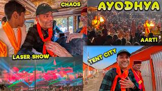 Real AYODHYA No One will Show you  MEGA Vlog  Tent City Laser Show Bhandara [upl. by Enimasaj943]