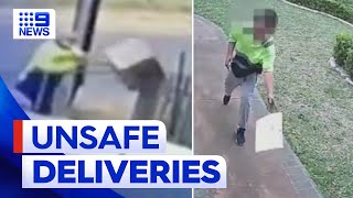 Nearly half of all Australians claim online deliveries do not arrive safely  9 News Australia [upl. by Nuhsed]