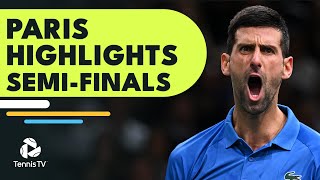 Djokovic vs Tsitsipas AugerAliassime vs Rune  Paris 2022 SemiFinals Highlights [upl. by Hultgren157]