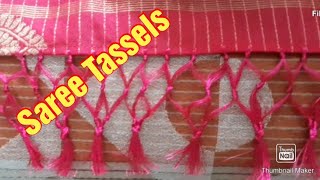 How to make saree tassels Saree kunchu Grace creation [upl. by Frodeen]