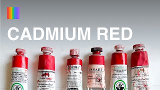 🎨 Cadmium Red Deep amp Medium Oil Paint Review  Paint List [upl. by Alenoel681]