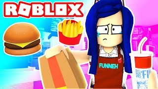 MY BRAND NEW JOB ROBLOX FAST FOOD SIMULATOR [upl. by Nyladnor]