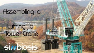 Assembling a Luffing Jib Tower Crane [upl. by Lachus]