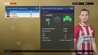 LEGENDS Italian Clubs  PES Selection Hidetoshi NakataIvan Perisic  PES 2019  myClub [upl. by Seiber481]