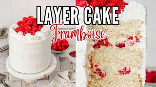 Layer Cake Framboise Chantilly Mascarpone  Léger et Gourmand  Sweetly Cakes [upl. by Hildick540]