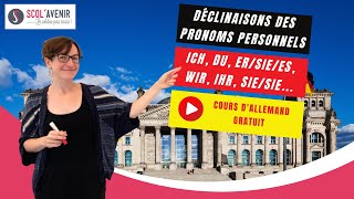 Apprenez les déclinaisons des pronoms personnels en Allemand [upl. by Une]