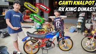 RX KING DIMAS COBA GANTI KNALPOT SLINCER ENAK MANA MENURUT KALIAN [upl. by Ellenhoj]