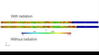 OpenFOAM Simulation Deflagration to Detonation Transition withwithout radiation effect [upl. by Christina]