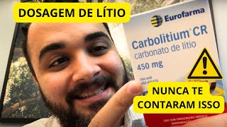 NÃO tome LÍTIO sem fazer esse exame LITEMIA [upl. by Nuarb405]