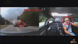 Accidentes en vivo con cámaras desde dentro y fuera del coche [upl. by Akeber]