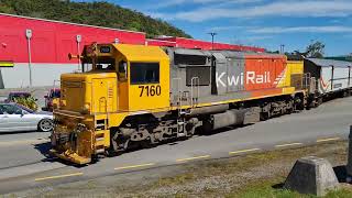 Tranzalpine train departing Greymouth station [upl. by Hollenbeck]