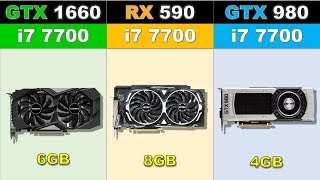 GTX 1660 vs RX 590 vs GTX 980 Latest Games 2019 Benchmarks 1080p [upl. by Nagiem]