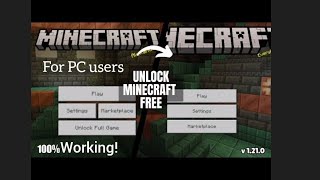 Minecraft Bedrock Editon  How to Install for free  how to play Minecraft Windows edition for free [upl. by Dnana]