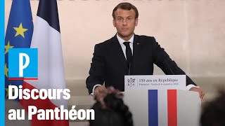 INTÉGRAL Le discours dEmmanuel Macron au Panthéon [upl. by Ydnarb380]