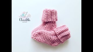 EINFACHE Babysocken häkeln  ANFÄNGER [upl. by Mimi108]