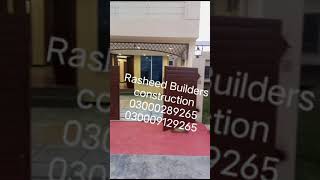 constructhouse home Rasheed Builders 03000289265 contact construction Bahria amp DHA Islamabad [upl. by Hitt]