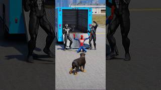 Superman Saves Spiderman  GTA V  shorts 99 [upl. by Hanikas]