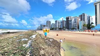 O MAR VIROU SERTÃO PRAIA DE BOA VIAGEM RECIFE MÊS AGOSTO 2023 [upl. by Twum]