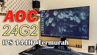 Monitor 3 Jutaan Terkece  AOC 24G2 [upl. by Ynogoham]