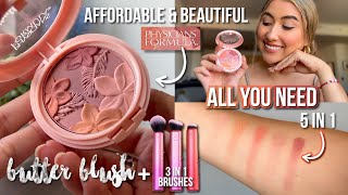 THE ONLY BLUSH U NEED IN UR LIFE  Physicians Formula Butter Blush amp Real Techniques 3 IN 1 Brushes [upl. by Annaerb863]