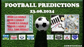 Football Predictions Today 23082024Today Match PredictionFootball Betting TipsSoccer Betting [upl. by Mansfield]