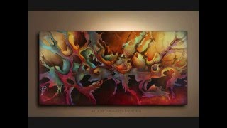 Abstract Art Contemporary painting Mix Lang [upl. by Hillhouse113]