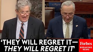 MUST WATCH John Kennedy Issues Blunt Warning To Schumer Democrats Over Mayorkas Impeachment [upl. by Helge]