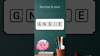 Devine le MOT 🔤 Short 2 Test de Raisonnement Verbal devinelemot testsdelogique quiz [upl. by Desi]