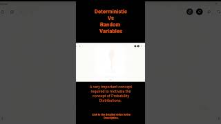 Deterministic Vs Random Variables [upl. by Parrie]