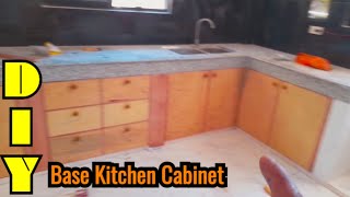 How to Make Base Kitchen Cabinet with Inset Concealed Hinges DIY Base Kitchen Cabinet [upl. by Nibbor]