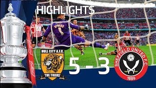 HULL CITY VS SHEFFIELD UNITED 53 Goals and highlights FA Cup Semi Final HD [upl. by Lad]