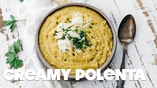 DELICIOUS Italian Creamy Polenta Recipe [upl. by Aicilaana]