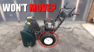 MTD Snowblower Doesnt Move  HOW to FIX [upl. by Nivek]