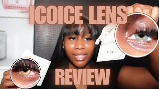 COLORED EYE CONTACT LENS REVIEW  ICOICE [upl. by Wagshul]