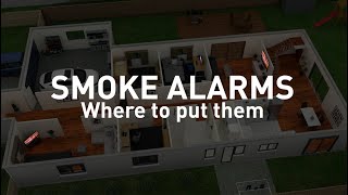 Smoke alarms  where to put them [upl. by Anahsahs]