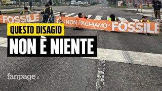 Ultima Generazione blocca il traffico a Milano quotMeglio questi disagi oggi che la catastrofe domaniquot [upl. by Ayotas]