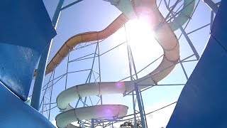 Blue Azul Water Slide at Veneza Water Park [upl. by Gilbertine]