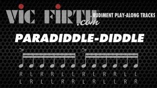 Paradiddlediddle Vic Firth Rudiment Playalong [upl. by Fanchon]