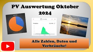 PV Auswertung  Oktober 2024 [upl. by Gallenz]