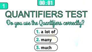 Quantifiers Test – English Grammar Test [upl. by Oicangi]