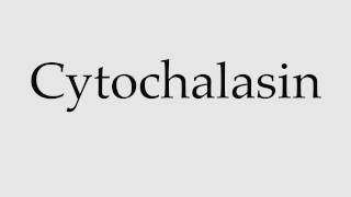 How to Pronounce Cytochalasin [upl. by Enaek]