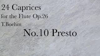 TBöhm24 Caprices For FLUTE No10 Presto [upl. by Germin]