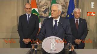 Mattarella prende tempo quotSarà utile per me e per i partitiquot [upl. by Ramon]