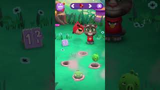 Talking Tom plying angry birds game funny views talkingtom angrybirds shortvideo youtubeshorts [upl. by Oznofla480]