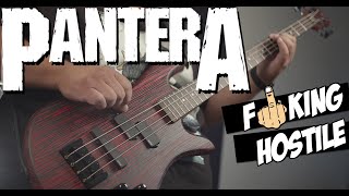 BASS COVER Pantera  Fking Hostile [upl. by Yolande]