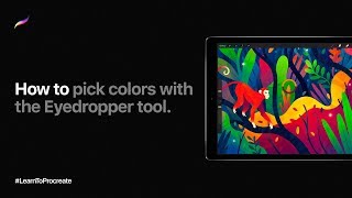 How to pick colors with the Eyedropper tool in Procreate [upl. by Chavey]