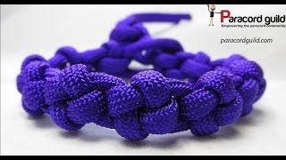 How to make a cross knot paracord bracelet [upl. by Joachim419]