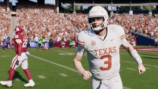 Texas vs Oklahoma  NCAA Football 10122024 Full Game Highlights College Football 25 Sim [upl. by Dino]