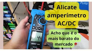 Alicate amperímetro para Corrente Contínua mais barato do mercado  EP241 [upl. by Ataner]